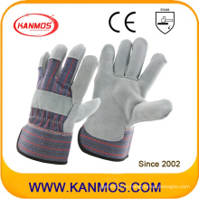 Рабочие перчатки для обеспечения безопасности на работе из серой натуральной кожи натуральной кожи (110071)